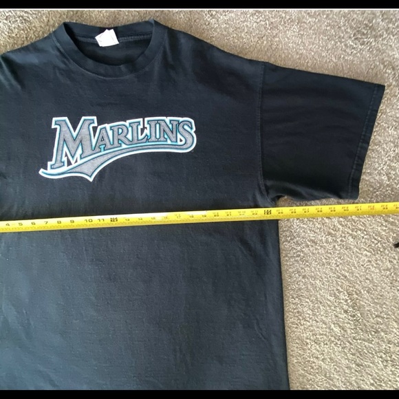 Marlins Josh Beckett #21 Florida Player Jersey T-Shirt 2003 - Rare - Large - Picture 4 of 5